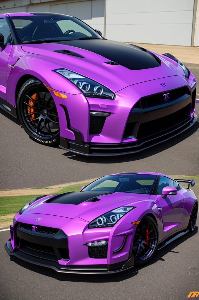create a purple gtr r34