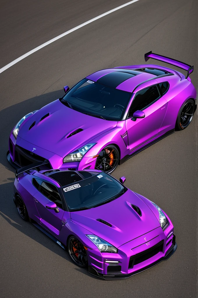 create a purple gtr r34