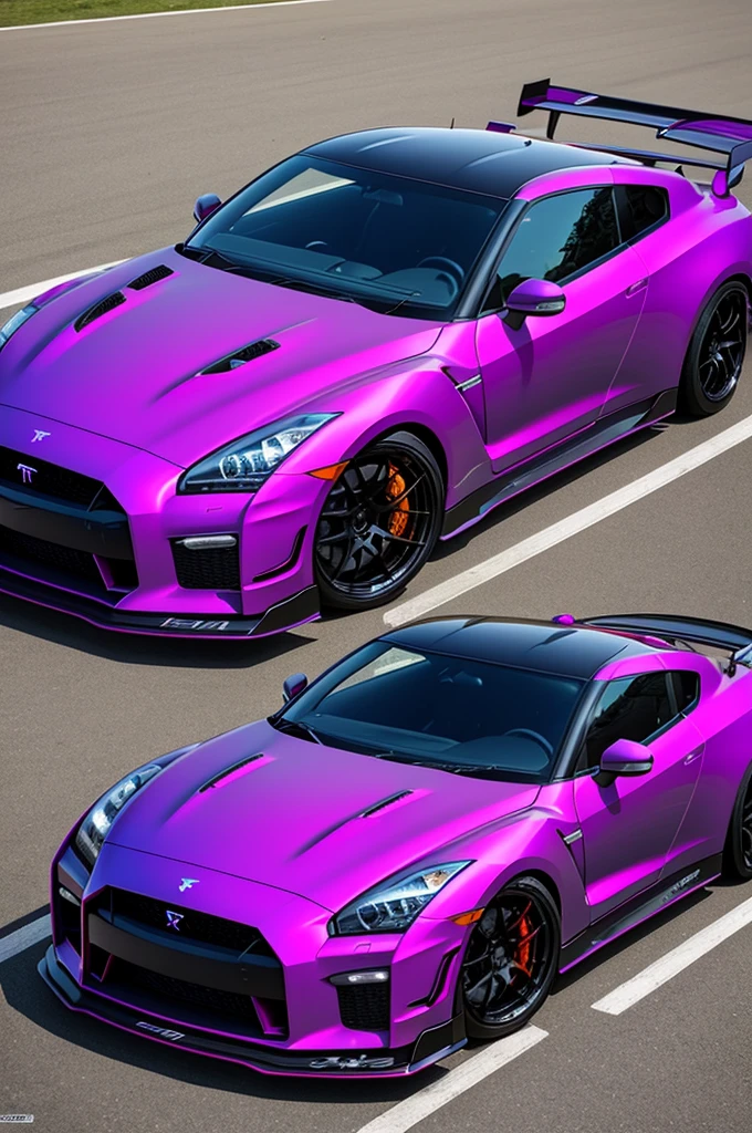 create a purple gtr r34