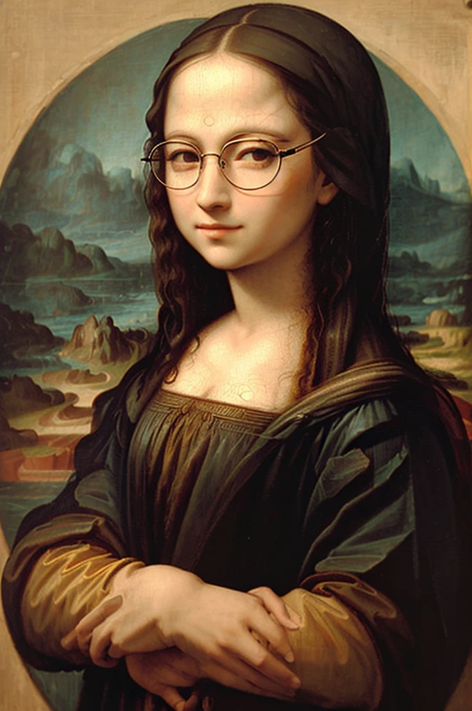 Mona Lisa with glasses 