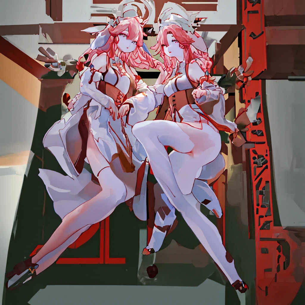 ( best quality、8k、masterpiece、Practical：1.3 )、 1 female、( A garden with a classic and famous castle as the background )、( Very high quality dark background : 1.2)、Natural bright sunlight、Blue sky、Brown hair tied up、Beautiful Women in Perfect Shape: 1.4、Highly detailed face and skin texture、Delicate eyes、double eyelids、far away : 1.2 、I can see the whole body、White maid、White maid headband、Ruffled shirt、Ribbon Tie、apron、High heel 、 ( Skirt lift show : 1.3 )