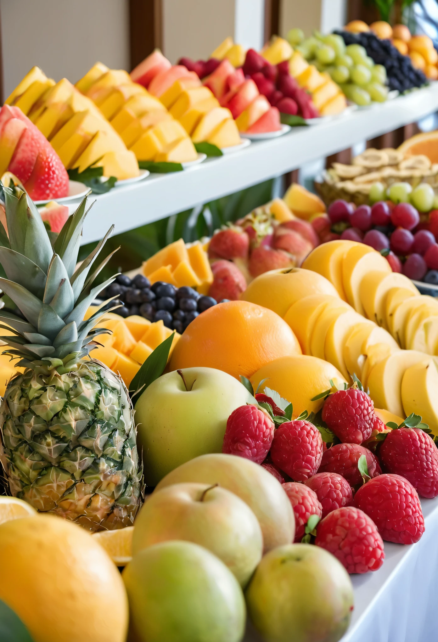 Fresh fruit on display at hotel breakfast buffet catering buffet,there are many different types of fruits on the table, plates of fruits, fresh fruits, colored fruits stand, food close up, stock, California;, fruitss, stock image, professional fruits photography, fruits, breakfast &quot;Buffet&quot;, delicious, fruits bowl, tropical fruits, fresh, Spare photo, high quality photos, photo, healthy, fitnesFresh fruit on display at hotel breakfast buffet catering buffet,there are many different types of фрукты on the table, plates of фрукты, свежий фрукты, colored фрукты stand, еда крупным планом, запас, Калифорния;, фруктыs, стоковое изображение, professional фрукты photography, фрукты, завтрак &quot;шведский стол&quot;, вкусный, фрукты bowl, tropical фрукты, свежий, Запасное фото, фотографии высокого качества, фотография, здоровый, фитнес, Описание