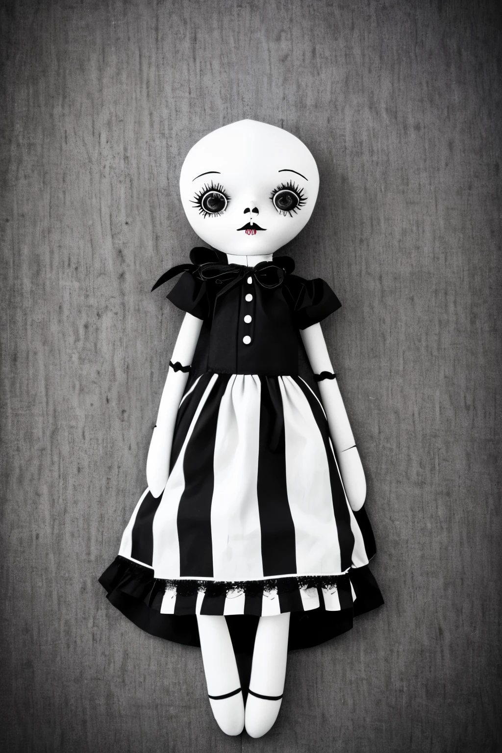 Monochrome, doll, scary doll, black, white, rag doll, rag doll, creepy doll, no human