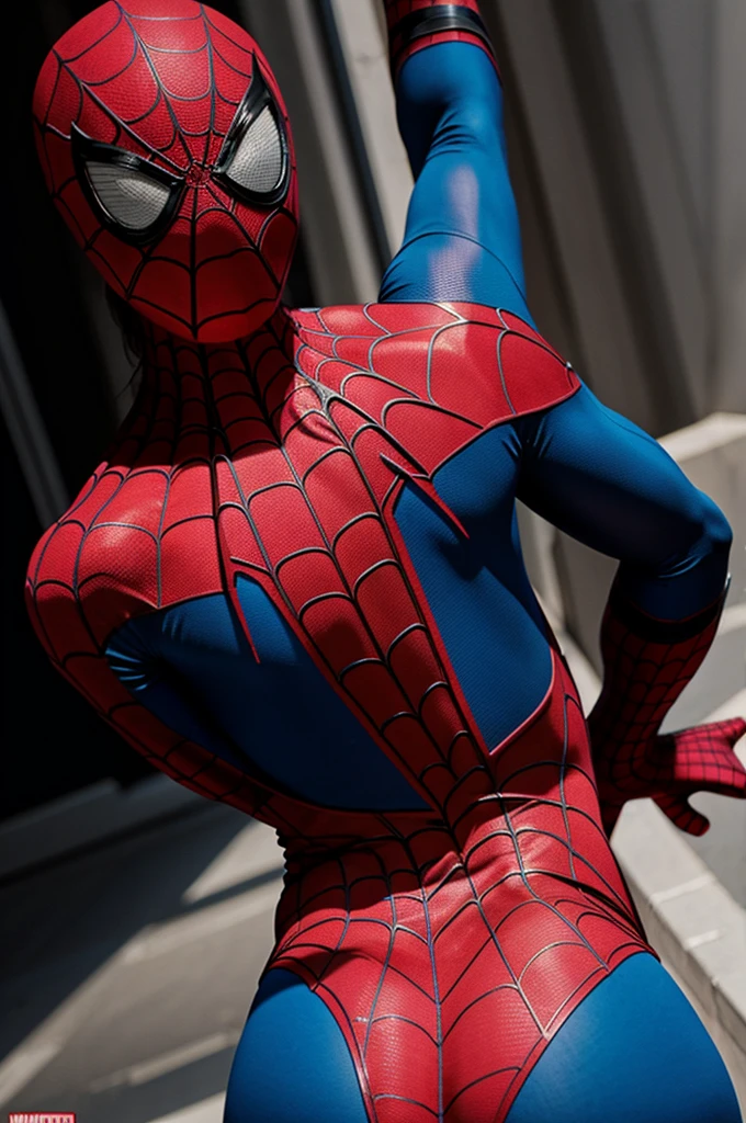 Spiderman female with juicy butt