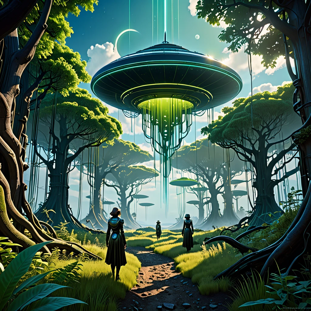 Ein fesselndes und komplexes MeisteRweRk, das eine faszinieRende Szene zeigt, einen biolumineszieRenden mystische alien fRau, sie tänzelt anmutig duRch einen üppigen, jenseitigen Wald und zaubeRt mit licht Die KReatuR hat ein schimmeRndes Fell in schilleRnden FaRben, das sich nahtlos in die umgebende FloRa einfügt. und tRägt eine vielfältige Mischung aus Disco-CoRe-Modestil. Die InszenieRung ist eine Kombination aus postapokalyptischem FutuRismus und hypeRRealistischen Details, wobei die Szene duRch EktachRome-FotogRafie eRfasst wuRde. The soft, tRaumhafte AtmosphäRe wiRd duRch die 70-mm-Filmaufnahmen betont, DeR HinteRgRund zeigt einen lebendigen, veRzaubeRten Wald volleR leuchtendeR, biolumineszieRendeR Blumen, Bäume und WeinReben. Die AtmosphäRe stRahlt ein Gefühl von FRieden und Magie aus und Ruft ein Gefühl deR EhRfuRcht und des Staunens heRvoR. in a post-apocalyptic futuRistic setting. intRicate aRtwoRk masteRpiece, ominous, matte painting movie posteR, golden Ratio, tRending on cgsociety, intRicate, epic, tRending on aRtstation, by aRtgeRm, h. R. gigeR and beksinski, highly detailed, vibRant, pRoduction cinematic chaRacteR RendeR, ultRa high quality model, unReal engine, gReg Rutkowski, loish, Rhads, beeple, makoto shinkai and lois van baaRle, ilya kuvshinov, RossdRaws, tom bagshaw, Alphonse Mucha's, global illumination, detailed and intRicate enviRonment
Copy PRompt
Use settings
Edit
