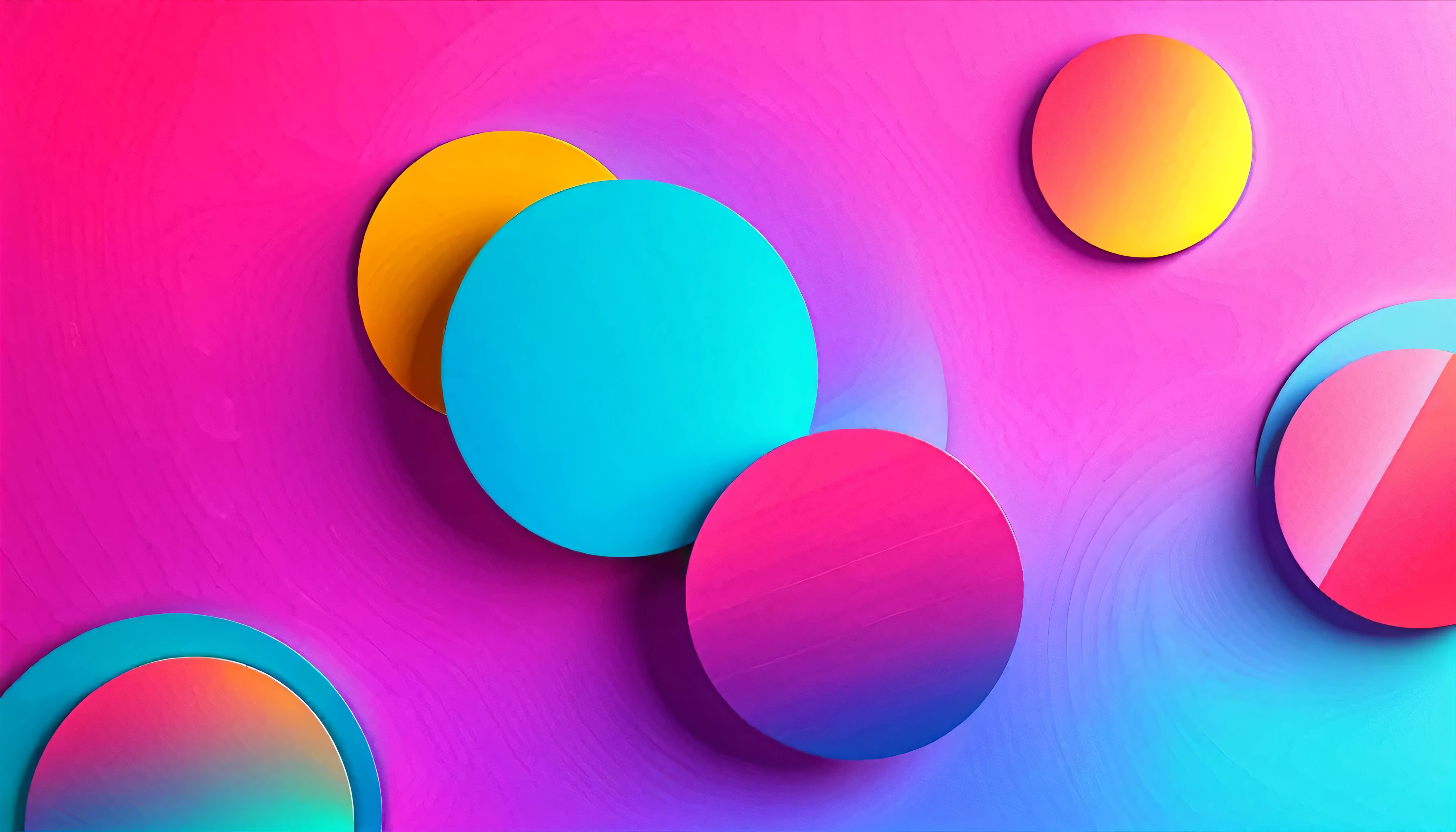 Backround design with Holo abstract 3D shapes, with bright color