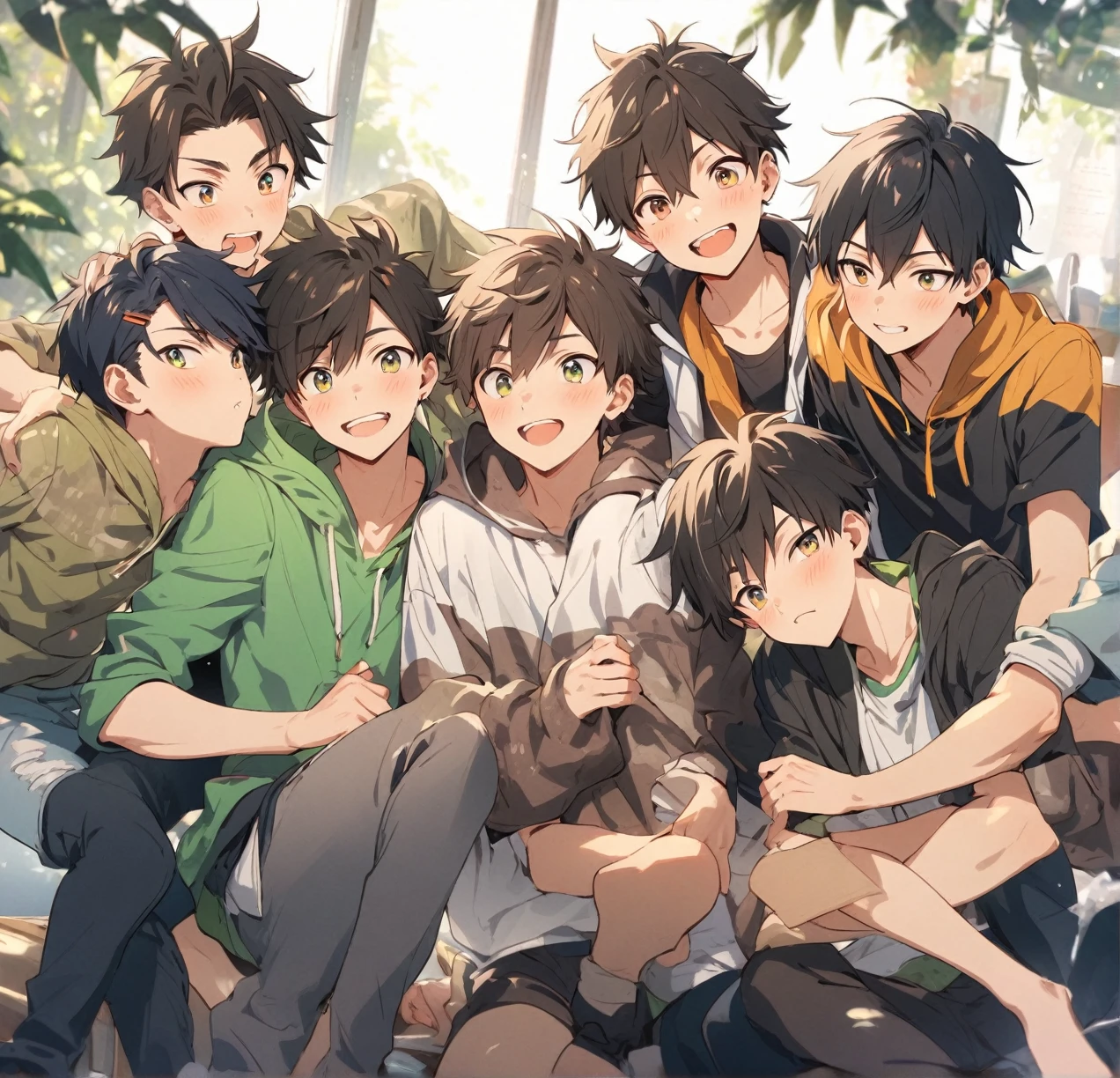 baseball uniform,showing dick off to boy friends,Male child,nakeness,boy,younge boy,erected penis,phimosis,child-faced,infancy，young age，short round face，Flat chin，infancy,(child-faced),Spread your legs apart,belly hair,chest hair,black pubic hair,young age,Flat chin,finely detaild face,well-muscled,orange short hair,Bright hair,White eyes,Keep your eyes wide open,Abs pectoral muscles,strong and well-developed muscles,Bright,Bright and vivid colors,(depth of fields:1.2),Positive audience,Spread your legs apart,