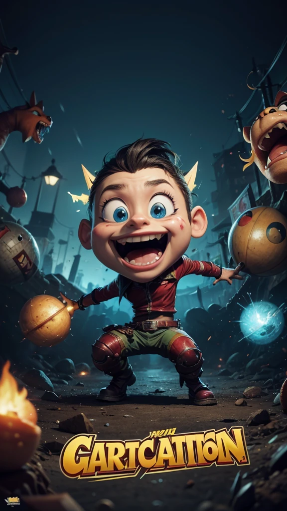 Create a Cartoon Chaotic Game Card