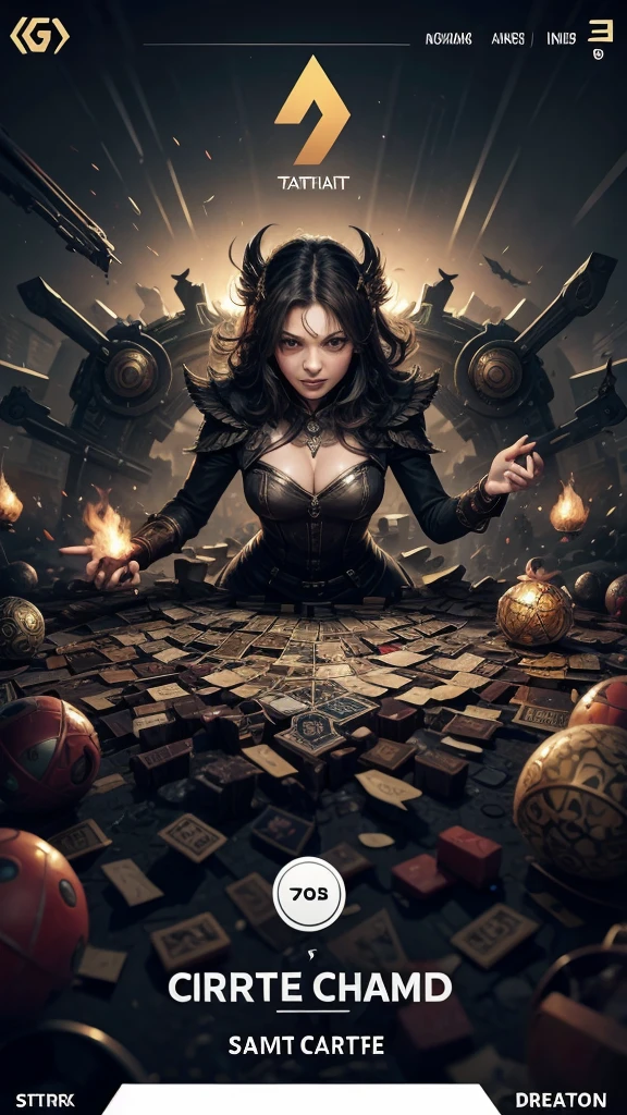 Create a Chaotic game card drawing