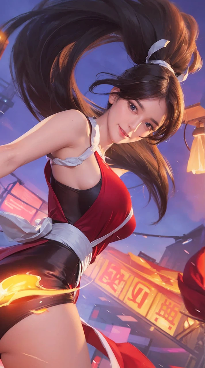 (Ultra Realistic), (Illustration), (Increased Resolution), (8K), (Extremely Detailed), (Best Illustration), (Beautiful and Detailed Eyes), (Best Quality), (Ultra Detailed), (Masterpiece ), ( wallpaper), (detailed face), solo, 1 girl, looking at viewer, fine details, detailed face, in the dark, deep shadows, low key, pureerosfaceace_v1, smiling, long hair, black shawl straight hair , 46 points oblique bangs