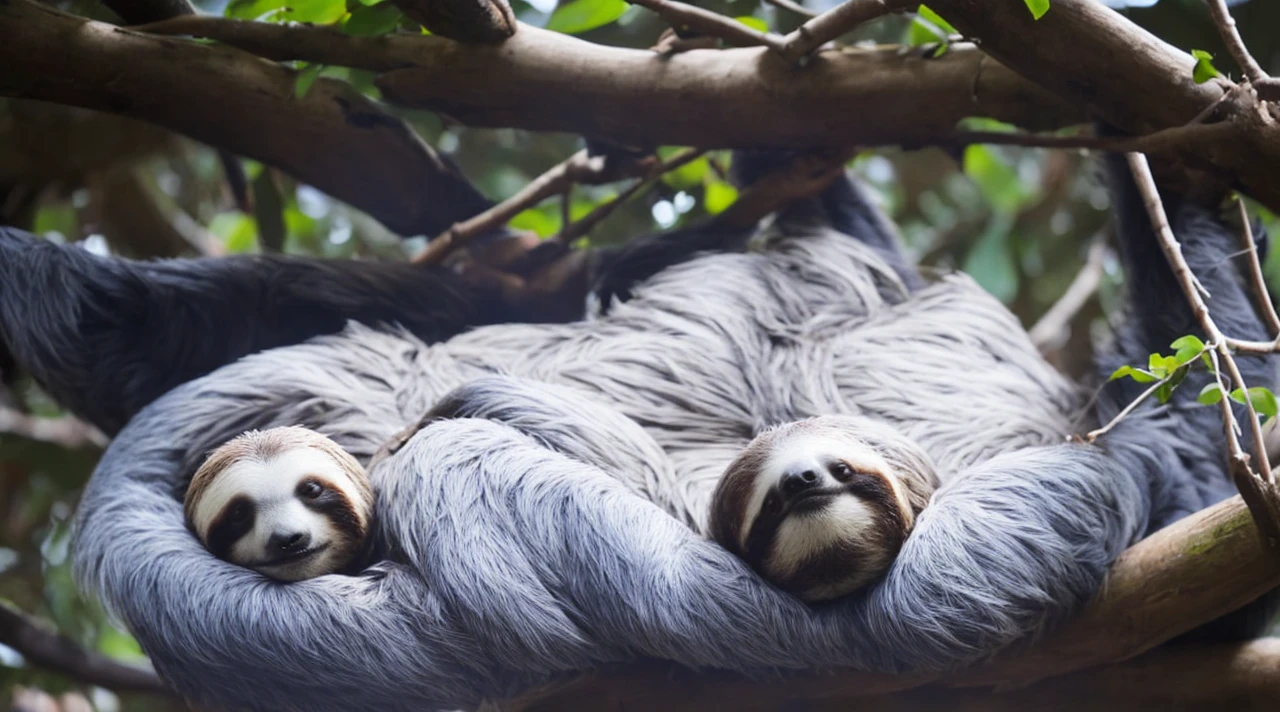 sloth resting on a branch