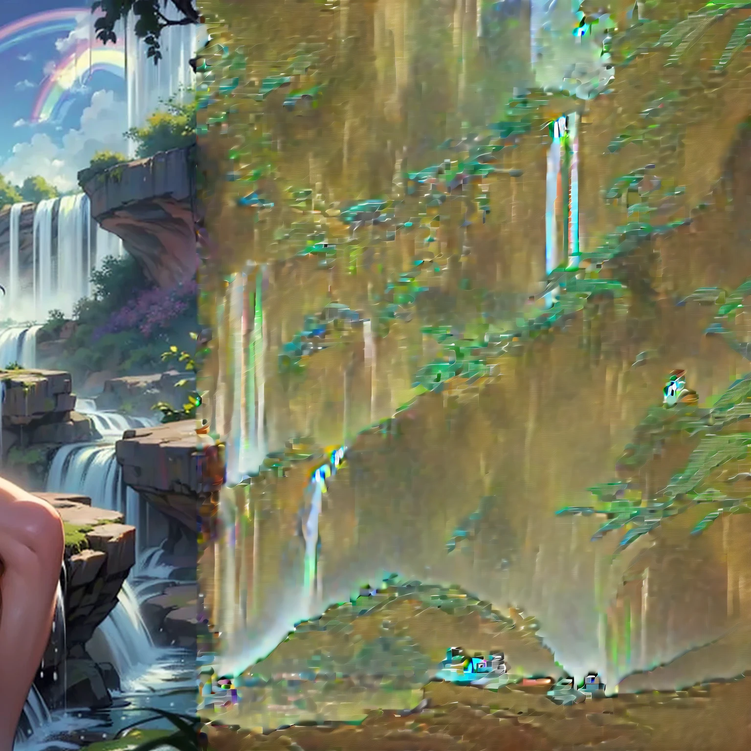 (((stones))),(((waterfall))),(((ducks))),(((jungle)))