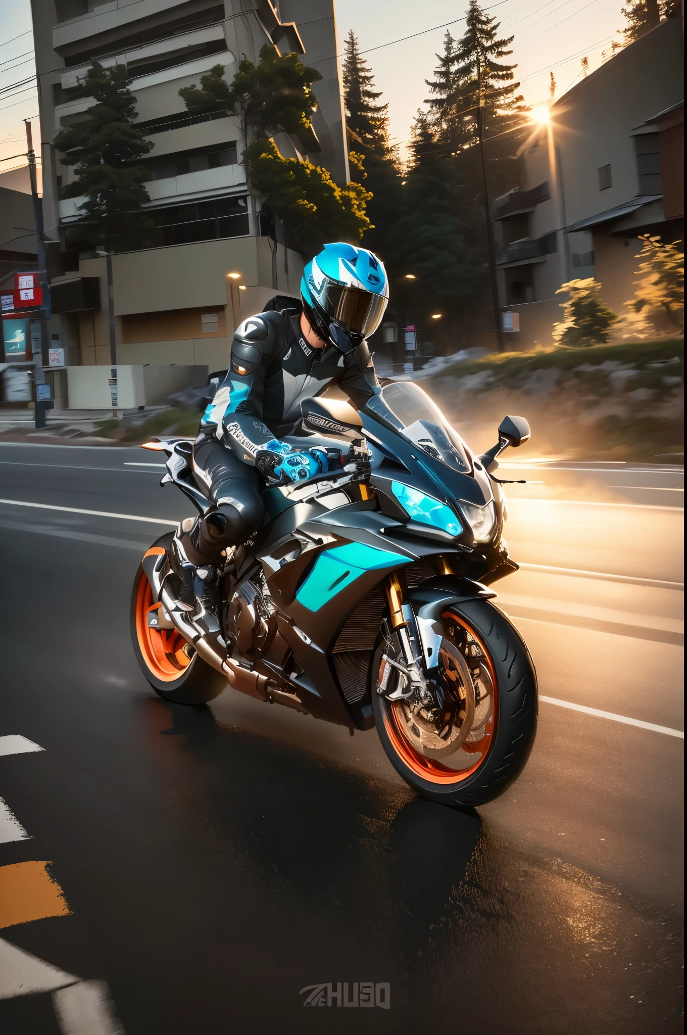 there is a man riding a motorcycle on the road, victory, riding a futuristic motorcycle, riding, riding a motorcycle, portrait shot, r6, speed, Panning, portrait, motorcycle, Rapidly, full frame shot, author:Jakob Gauermann, Photo of a male cyclist, riding a motorbike down a street, speeding on motorcycle