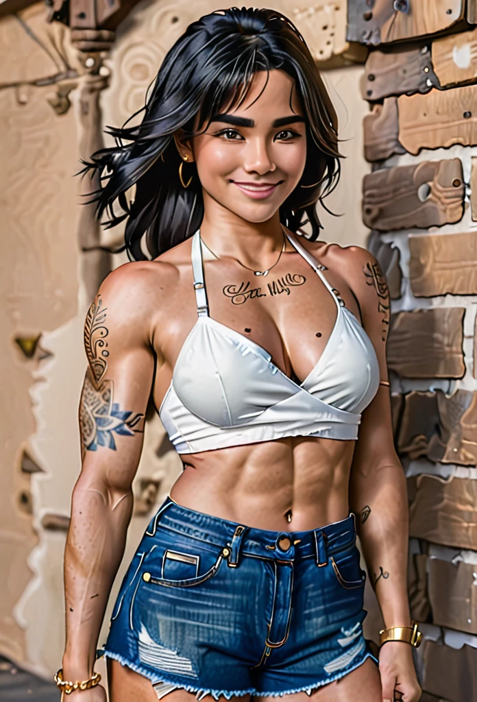 (((Mix gender feminine transgender Very muscular shredded androgynous and non - binary girl with muscled manly body (manly flat chest) and beautiful feminine female face and pussy:1.1))),
perfect body and face, non binary model muscular bodies, shredded, ripped, fitness model, perfect body, muscled, feminine and muscular, close body shot, toned body, lean and muscular, sexy body and face, perfect symmetrical body, well toned, sexy hot body,
85 mm art lens, f 1.2, sharp focus, 8 k high definition, ultra detailed, photorealistic, masterpiece, perfect fingers, UHD 8k, solo female, realistic image, high detail, photo quality, best quality, ultra-detailed, masterpiece, finely detail, realistic skin texture, sharp focus, insanely detailed, intricate, detailed girl face, smooth skin, rippedshredded, ultra realistic, real lesbian girl, detailed face, ultra real androgynous Bisexual face, ((Bisexual female face)), very detailed ((skin, man breast)), ((man boob)),
(((show thigh up:1.3))), (((stand up straight:1.3))), naked,
nudity, nude, seductive,
(((long parting undercut hair shaved fade:1.3))), (red-blue hair colour light white-blue), (shaved sides head fade),
Bedroom,