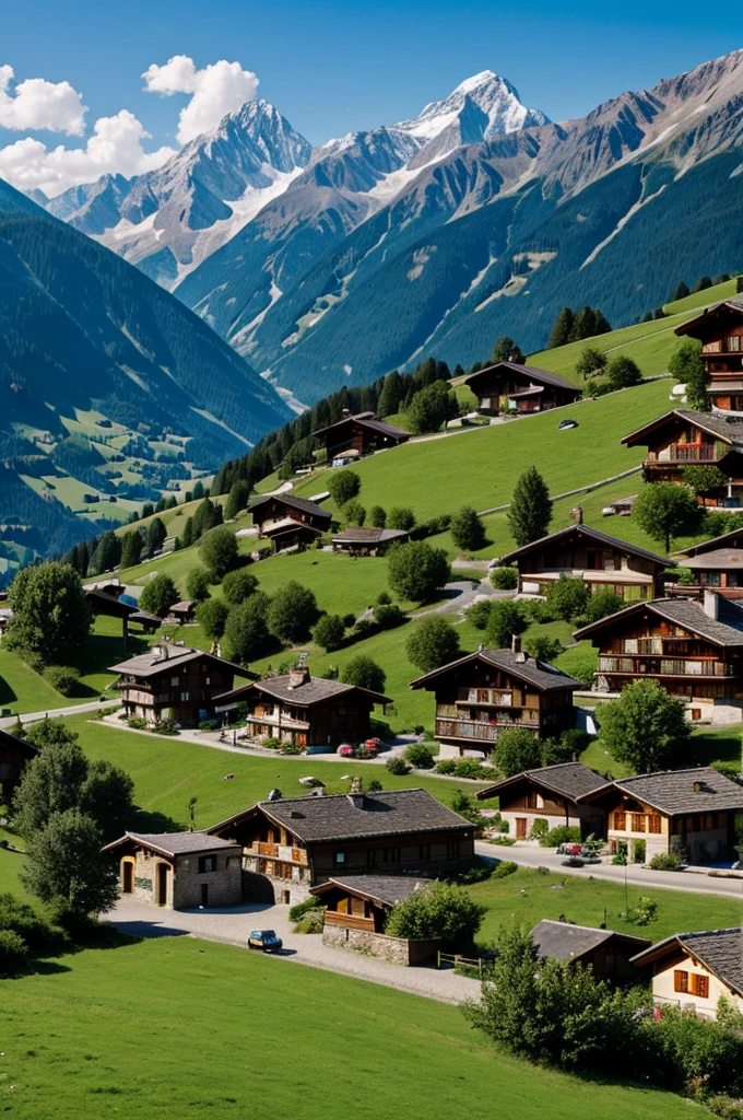 Small village in alps