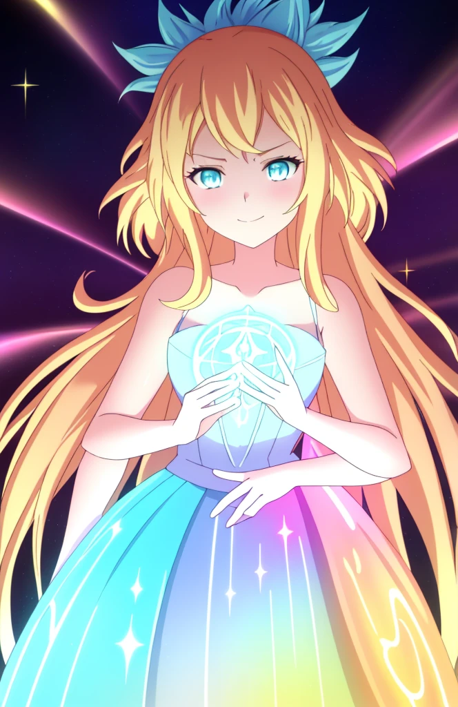 beautiful girl, puffy tiered ballgown, vibrant pastel colors,20s,madure female,smile,angry,closed mouth,white dress,cleavage,sleeveless,((glowing blonde long hair)), magical lights, sparkling magical liquid, inspired by Glen Keane, inspired by Lois van Baarle, disney art style, by Lois van Baarle, glowing aura around her, by Glen Keane, jen bartel, glowing lights! digital painting, flowing glowing hair, glowing flowing hair, beautiful digital illustration, fantasia background, whimsical, magical, fantasy, ((beautiful face)), ((masterpiece, best quality)), intricate details, highly detailed, sharp focus, 8k resolution, sparkling detailed eyes, liquid watercolor,(extra arms,four arms)