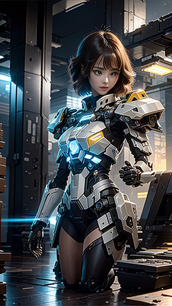 ((Best quality)), ((masterpiece)), (highly detailed:1.3), 3D,Shitu-mecha, beautiful cyberpunk women with her mecha in the ruins of city from a forgoten war, ancient technology,HDR (High Dynamic Range),Ray Tracing,NVIDIA RTX,Super-Resolution,Unreal 5,Subsurface scattering,PBR Texturing,Post-processing,Anisotropic Filtering,Depth-of-field,Maximum clarity and sharpness,Multi-layered textures,Albedo and Specular maps,Surface shading,Accurate simulation of light-material interaction,Perfect proportions,Octane Render,Two-tone lighting,Low ISO,White balance,Rule of thirds,Wide aperature,8K RAW,Efficient Sub-Pixel,sub-pixel convolution,luminescent particles,light scattering,Tyndall effect