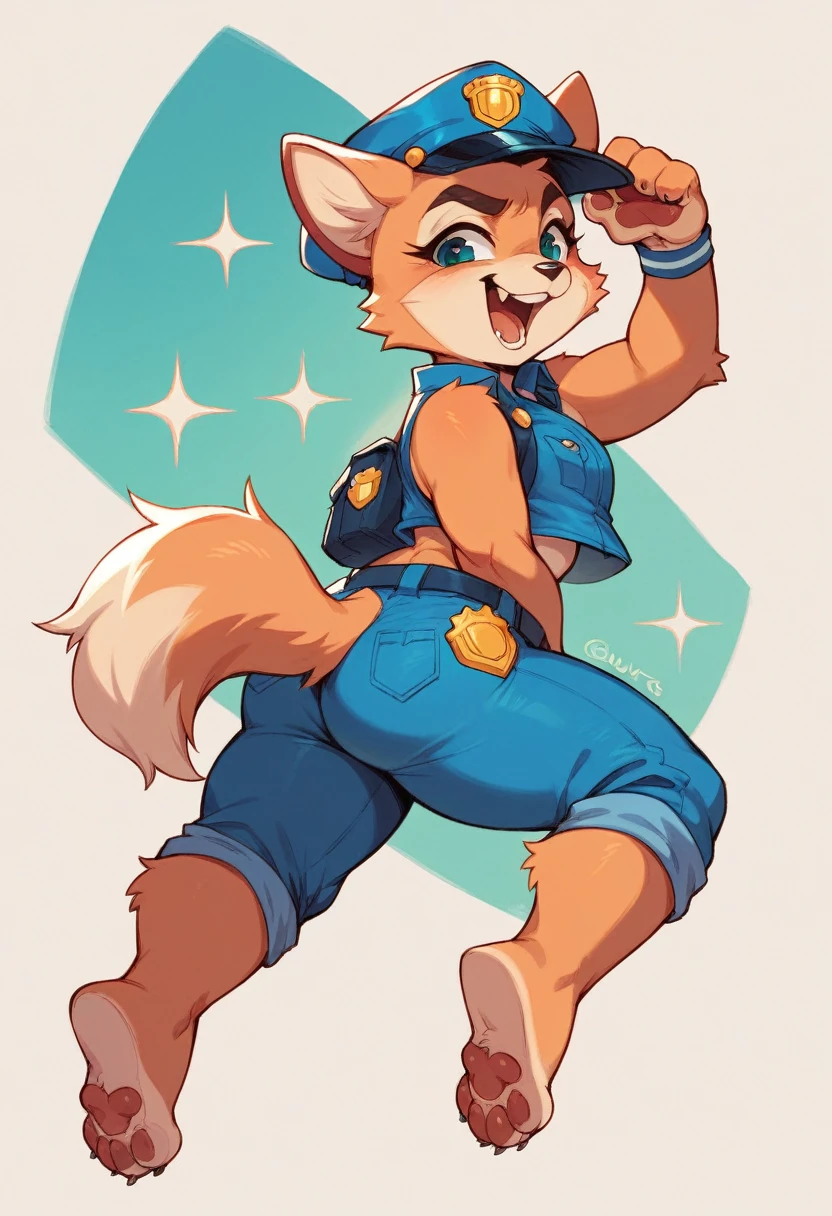Skye furry From paw patrol butts