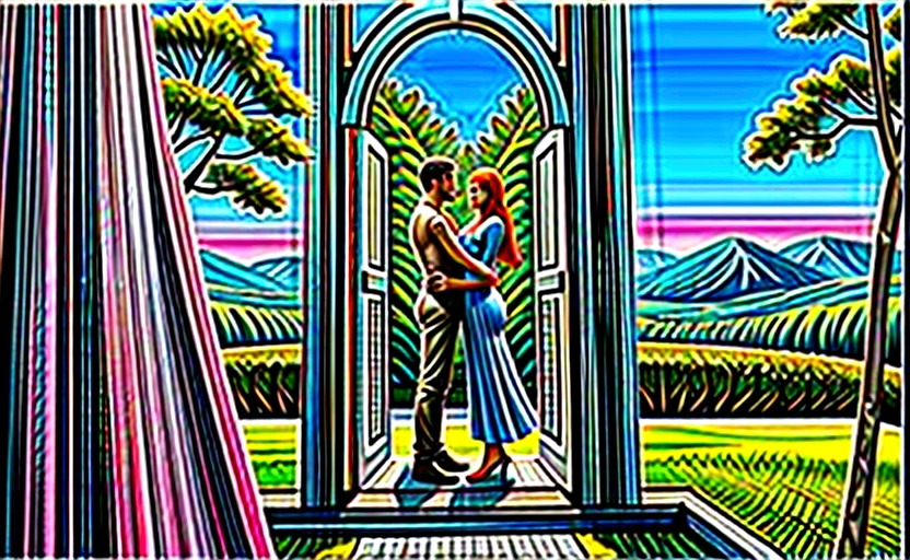 Images of Adam and Eve in the Garden of Eden