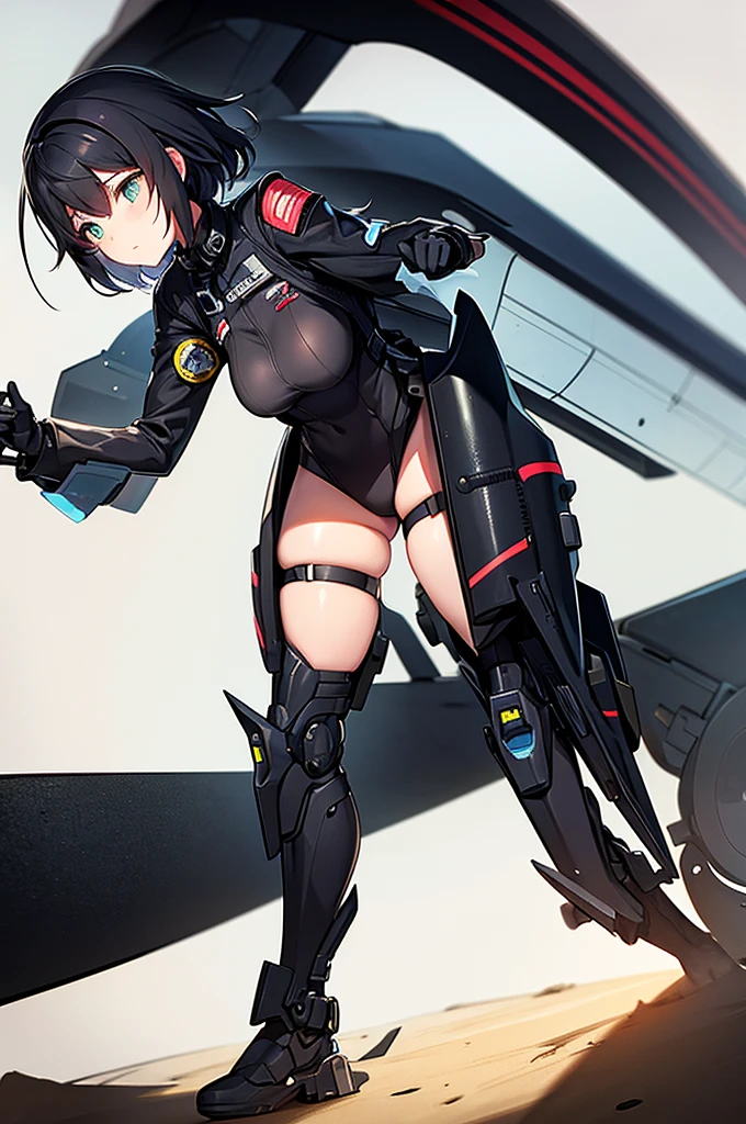 black mech, woman pilot aside