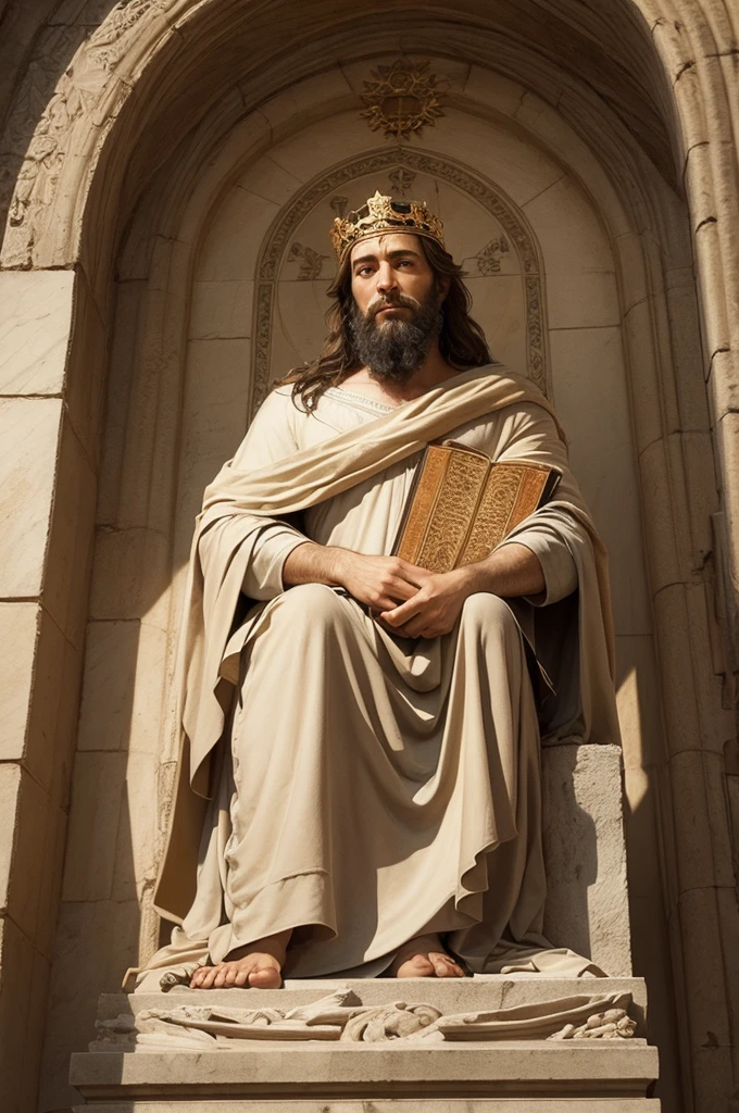 King David of the Bible in drawing
