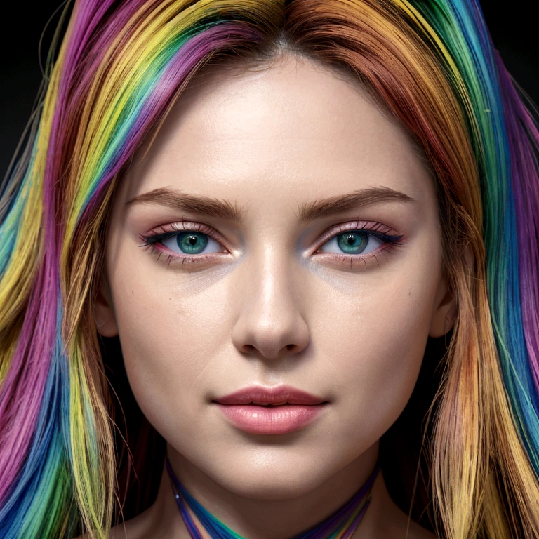 (best quality,4K,8K,highres,masterpiece:1.2),Ultra-detail,realisti,photorealisti,photo-realisti:1.37,bright colours,sharp lines,Comic-Stil,asymmetrical heart,Rainbow filling