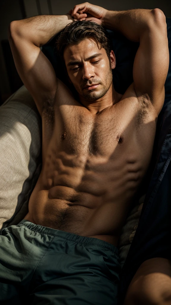 Exhausted man