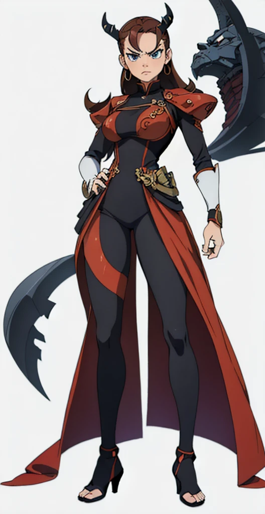 Hands on hips, standing straight, standing tall, angry stand