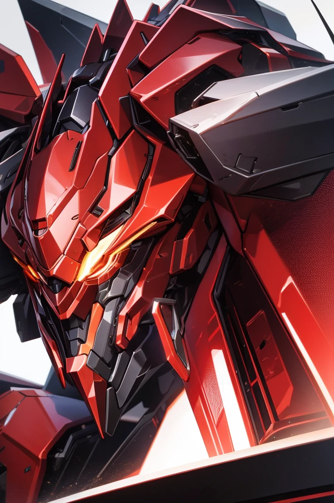 black and red robot mech, dynamic perspective,extremly detaled, dynamic pose,