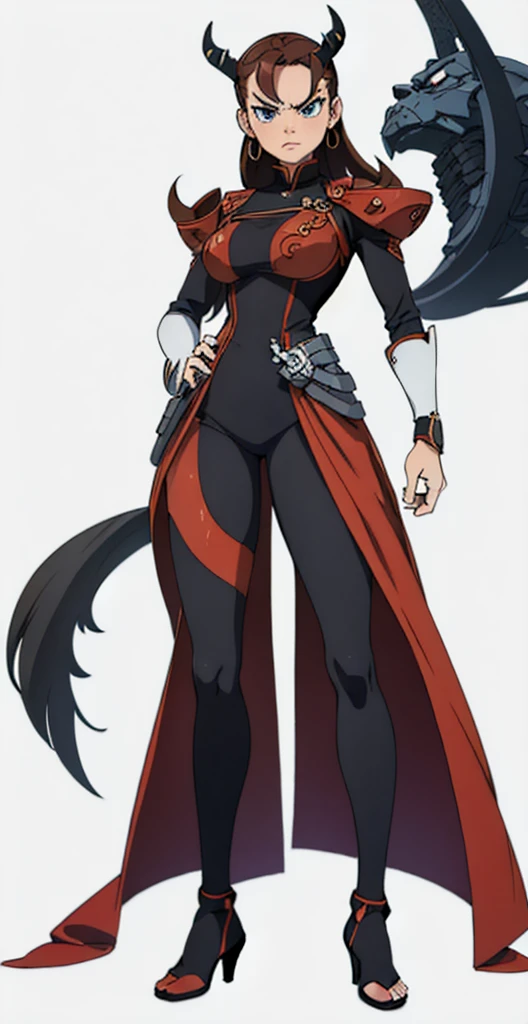 Hands on hips, standing straight, standing tall, angry stand