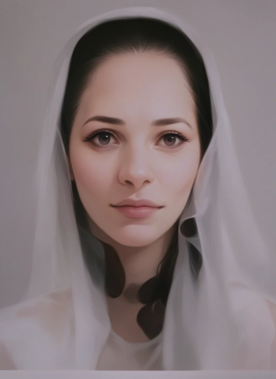 white veil women, realistic skins