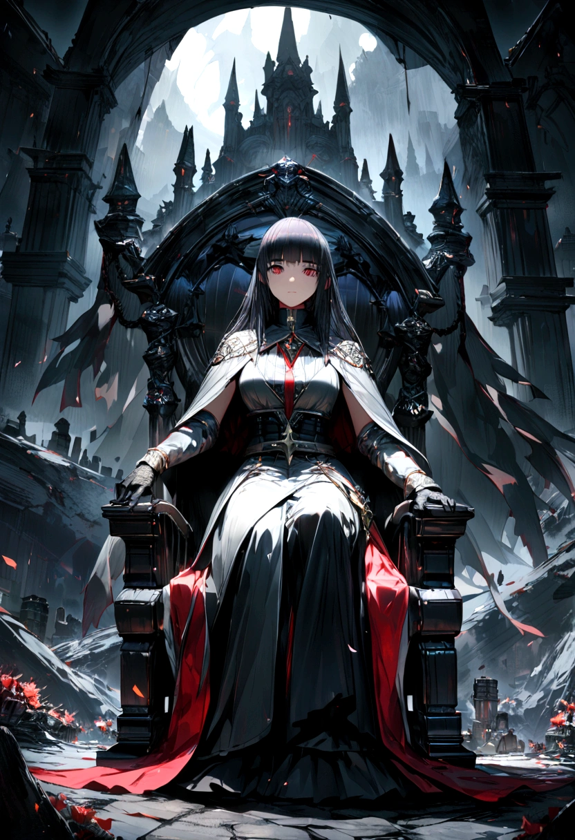 (An old witch sits in a Kadilau chair in the background,She was holding a Soniste crow),(dark castle background,unholy,terroral),(wide angles,Ultra HD detailasterpiece, hyper HD, Super detail, High details, Best quality, A high resolution, Award-Awarded, 8K),(light)