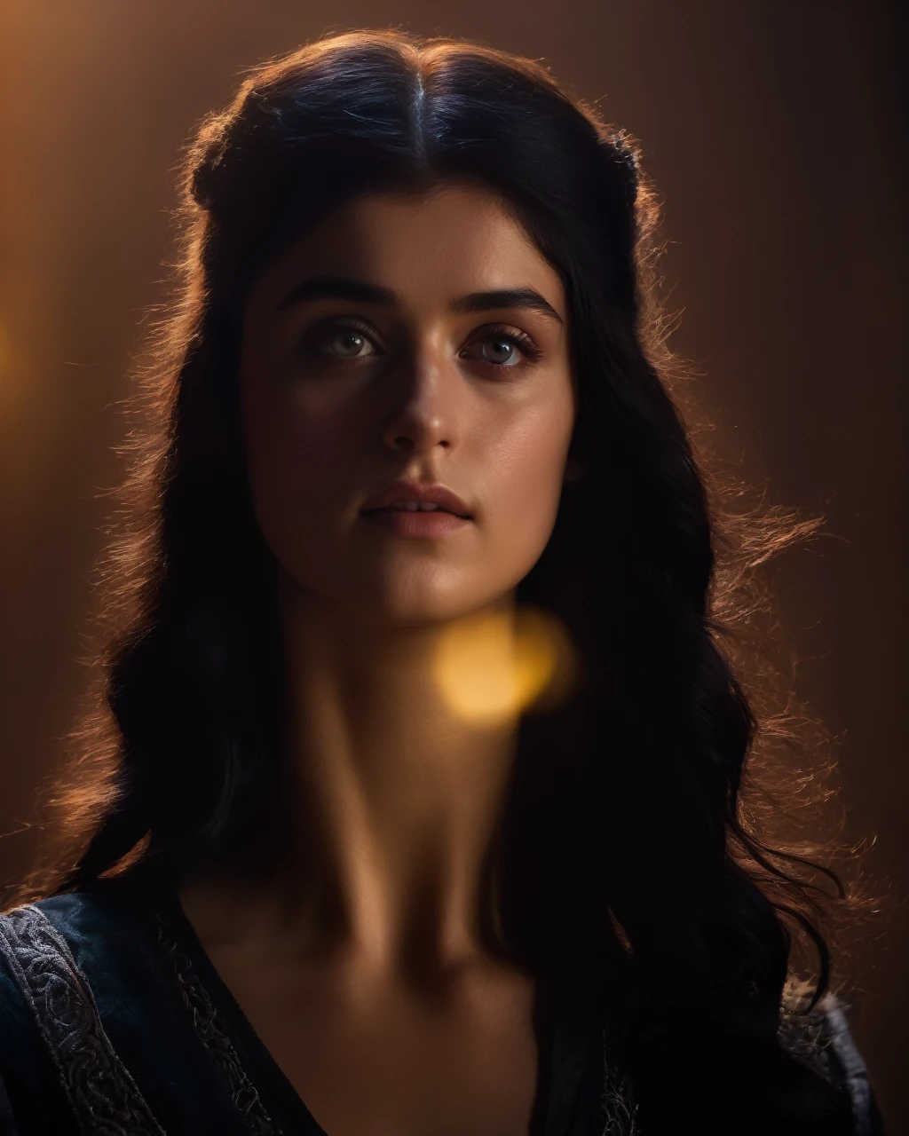 Anya_Chalotra,as yennefer from the witcher tv show, upper body, long wavy hair,((glowing violett eyes)), (masterpiece, best quality, ultra-detailed, best shadow), high contrast, (best illumination), ((cinematic light)), colorful, hyper detail, dramatic light, intricate details, (1 girl, solo) , ultra detailed artistic photography, dreamy, backlit, shadows, ultra high definition, 8k, ultra sharp focus, ultra high quality model, soft lighting, film photography, analogue photography, hyperrealism,, ((sharp face, detailed face, realistic face, naturtal skin, realistic skin, detailed skin, pores, detailed eyes,realistic eyes)),