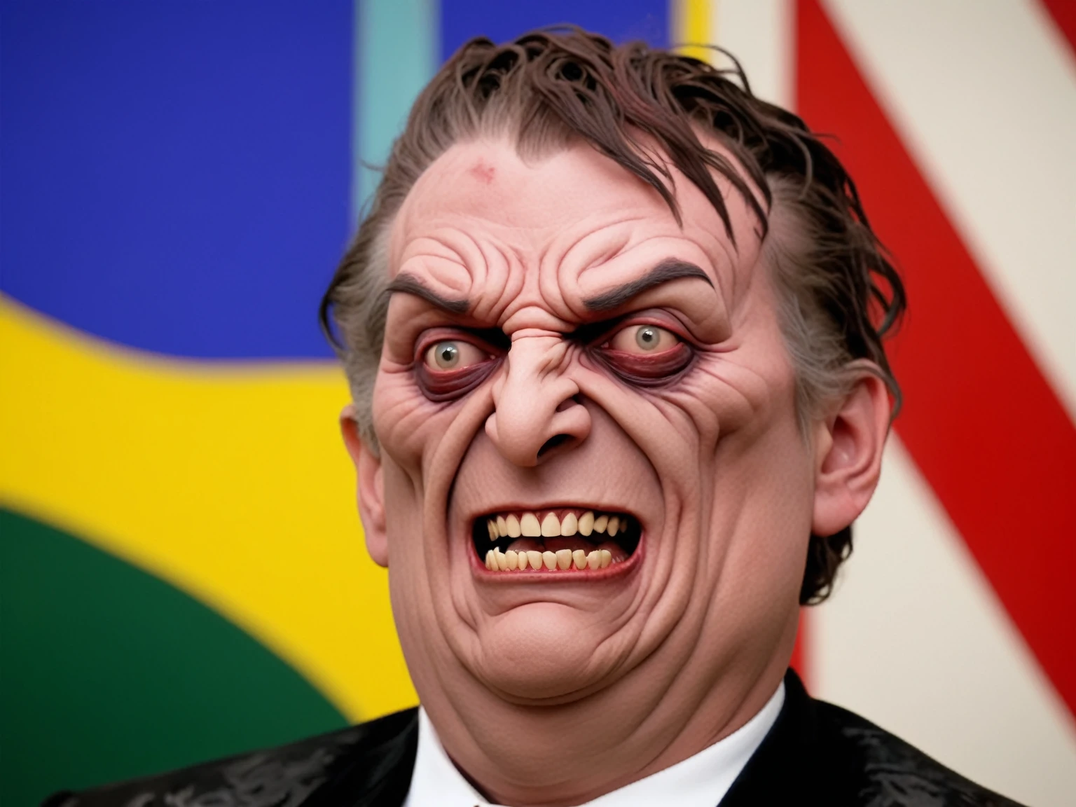 Horror-themed cinematic film still,a horrifying red-skinned male demon king, (detailed monstrous evil face:1.4), screaming, (detailed scaly skin texture:1.2), long curved horns, (in hell, swirling tormented souls, billowing smoke:1.5), ignette, highly detailed, high budget, bokeh, cinemascope, moody, epic, gorgeous, film grain, grainy . Eerie, unsettling, dark, spooky, suspenseful, grim, highly detailed