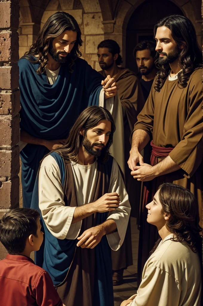 Jesus being kind to everyone
