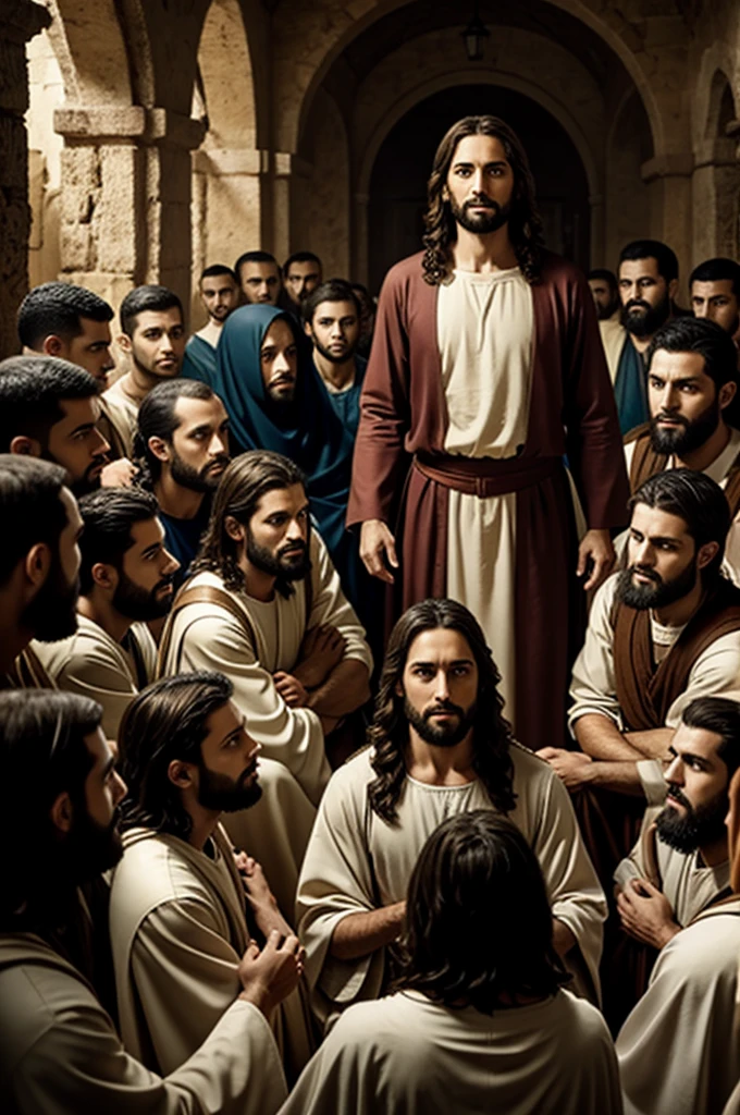 Jesus with his disciples 4k