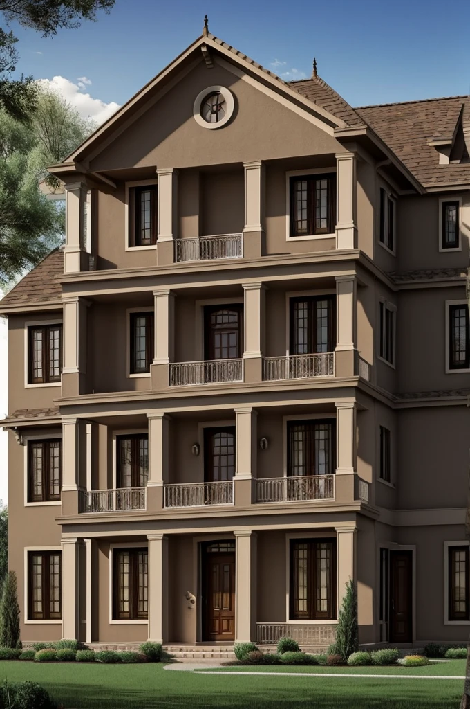 Gothic style single-family home with Roman touches