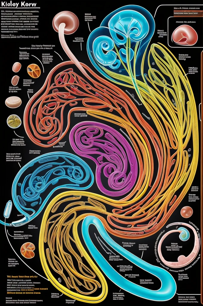 Create an image of the kidney nephron