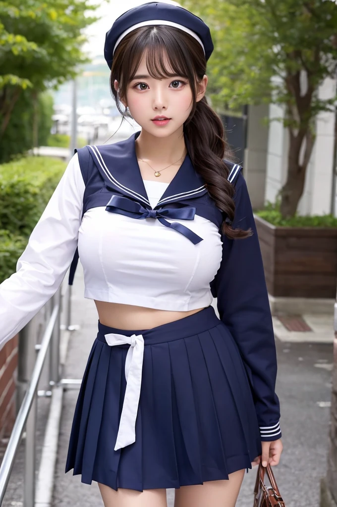 Sailor suit、Big Tits、No underwear、skirt