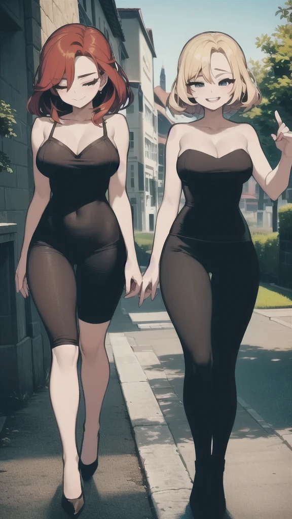 ((masterpiece)), ((highest quality)), (ultra high resolution,8K),(Ultra high fine mesh,4K), (Highly detailed CG integrated 8k wallpaper), (perfect anatomy,anatomically accurate), (Angle from above), (soft lighting, rendering), (Two cute high school girls walking in the park), High-definition beauty face, (high heels), ((elegant leotard swimwear)), (Wear a gray hoodie), (Crisp double eyelids), (fascinating expression),(large breasts:1.3), (soft skin), (It's photorealistic), (glowing skin), (colorful hair), 35mm f/1.8, Captured with Sony FE GM