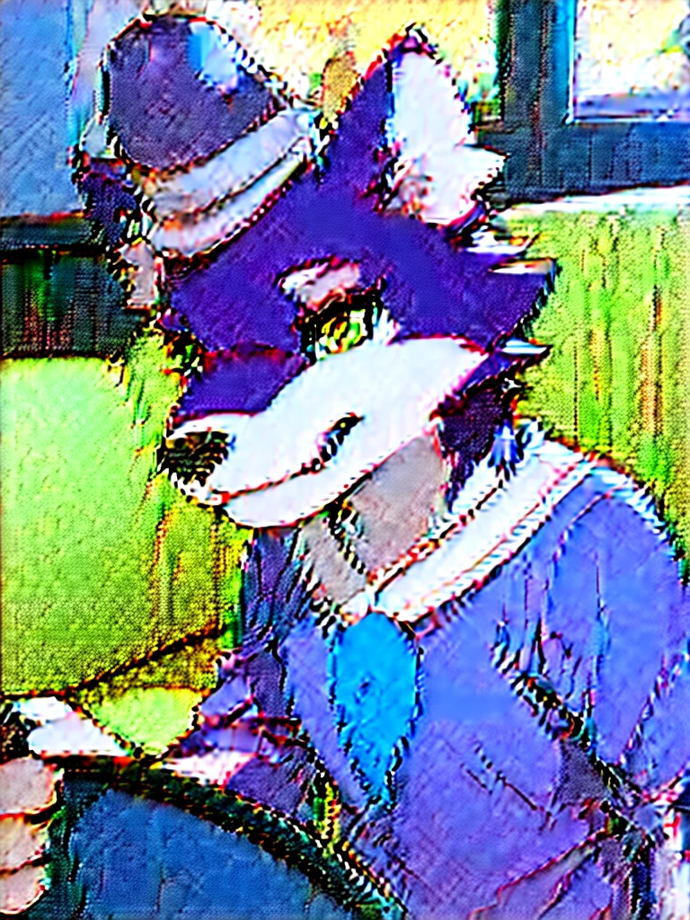 Furry mit Risem penis