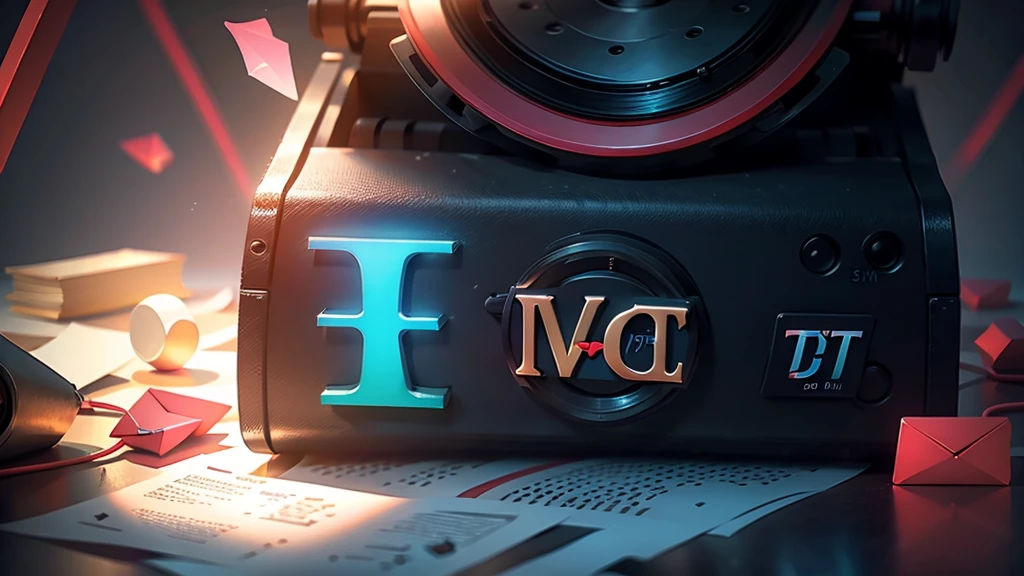 Lo-FI youtube channel banner, (DTG word: 1.8), (DTG letters: 1.8), (Three letters: 1.5), only letters, writing, abstract, colorful, high resolution, high quality, neon colors, dark grey background, black grey grdient