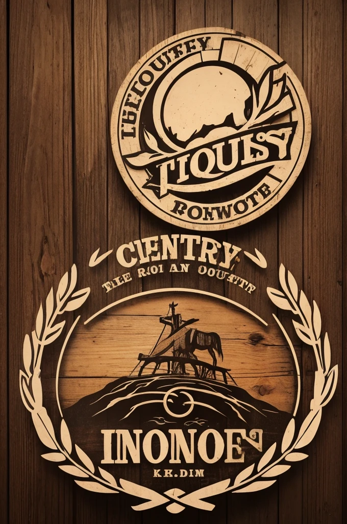 A logo with a country roots theme