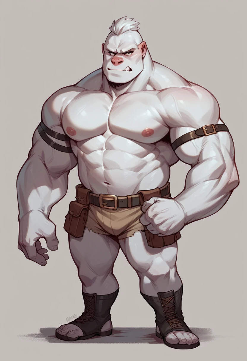 generates a white gorilla that has four arms