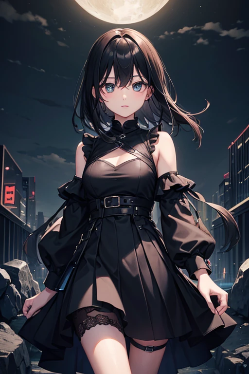 A black night