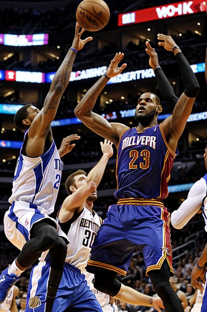 Lebron defeats the mavericks 2011