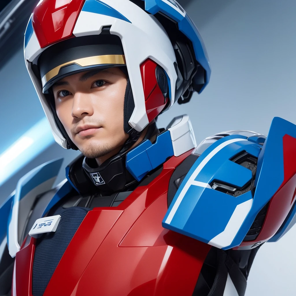 He wears a suit with distinctive blue and white coloring.。There is a red symbol on the head.、The mouth has a golden visor.。Number 1's weapons are the Rider Punch and the Rider Kick.、The fast-paced action is fascinating。Also、Strong sense of justice、people々It is impressive to see them fighting to protect。