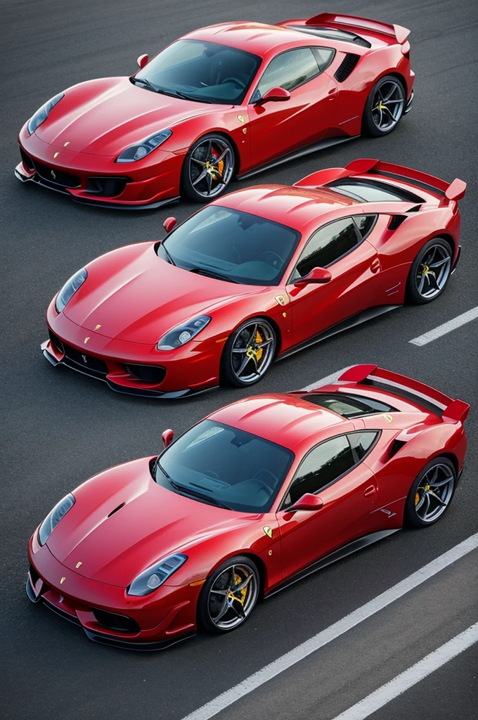 Create a Ferrari mixed with a Porsche