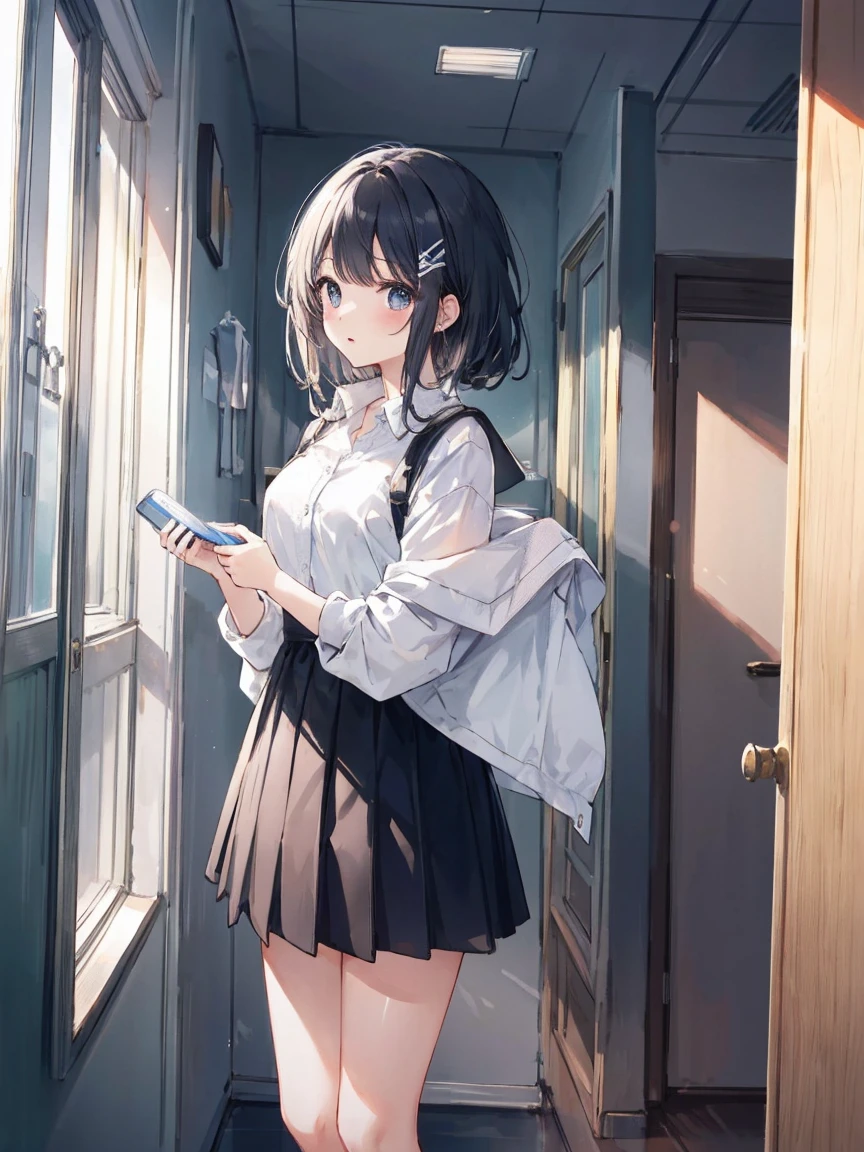 masterpiece、Highest quality、8K、Immersive、School、Getting changed in the changing room