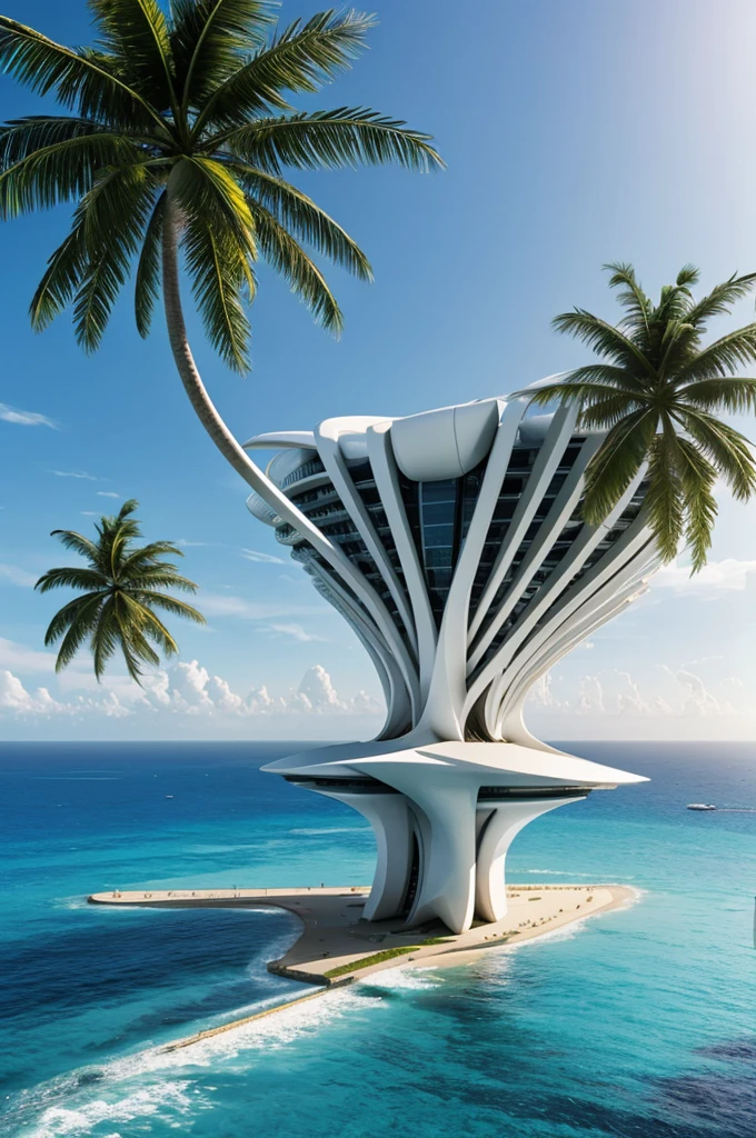 Cited futuristic coconut tree zaha hadid